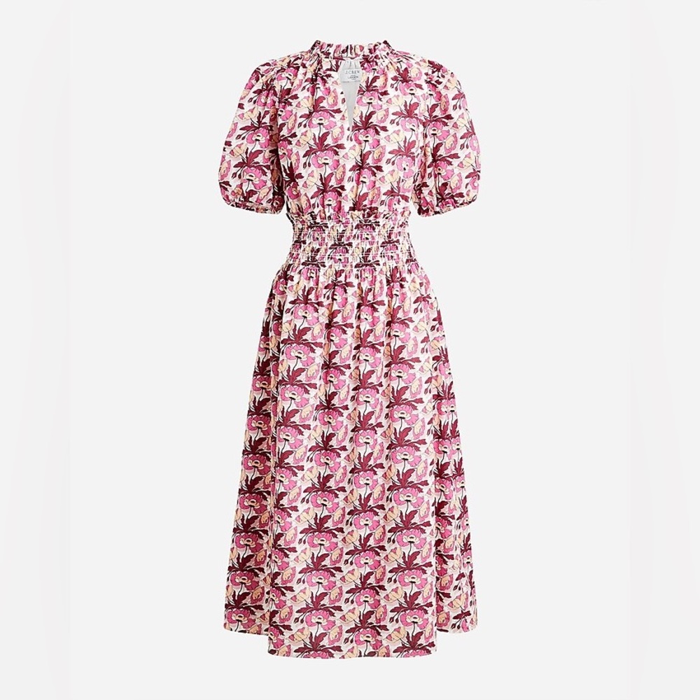 Smocked-waist dress in Liberty® Butterfield Poppy fabric